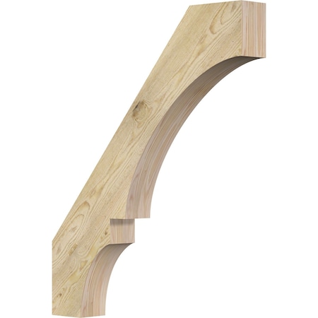 Ekena Millwork 4"W x 28"D x 34"H Balboa Rough Sawn Knee Brace, Douglas Fir BRC04X28X34BOA00RDF